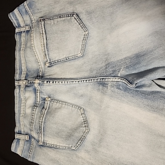 Ashley Stewart Light Wash Ripped Jeans - Picture 2 of 4